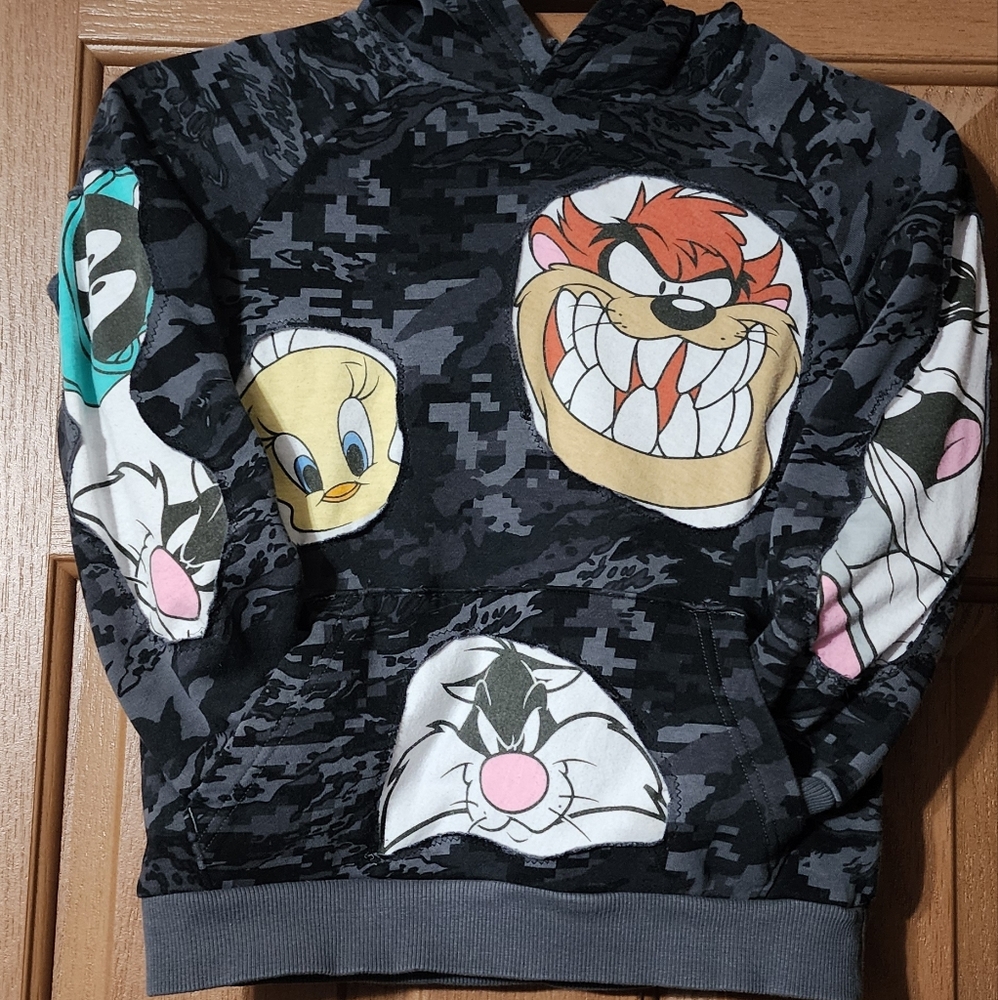 Upcycle kids hoodie size small